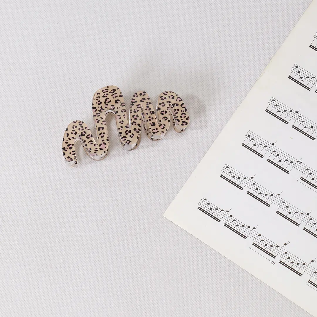 کلیپس مو فانتزی دخترانه کرم کد 375