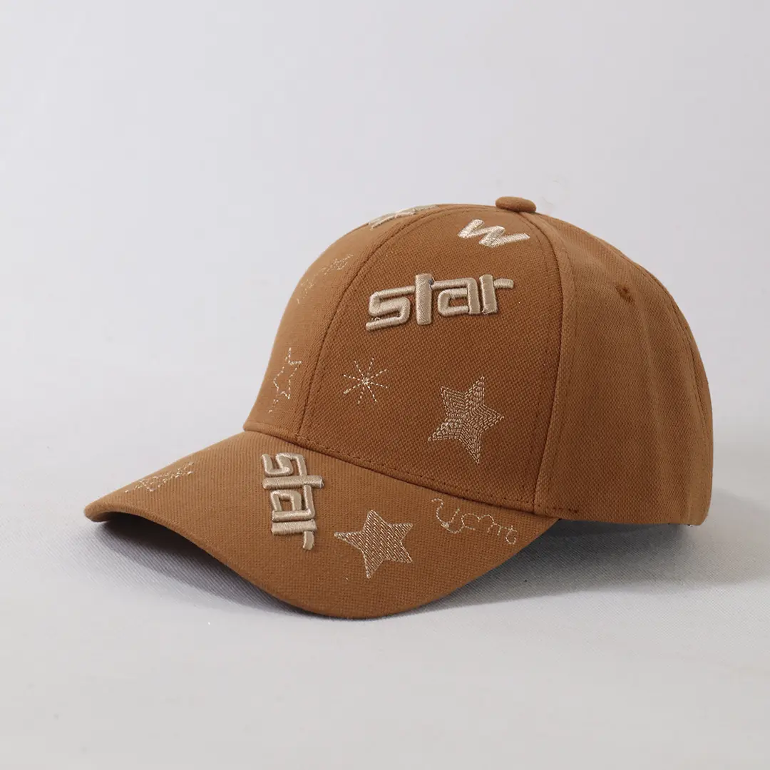 کلاه نقاب دار دخترانه قهوه ای مدل Star کد 466