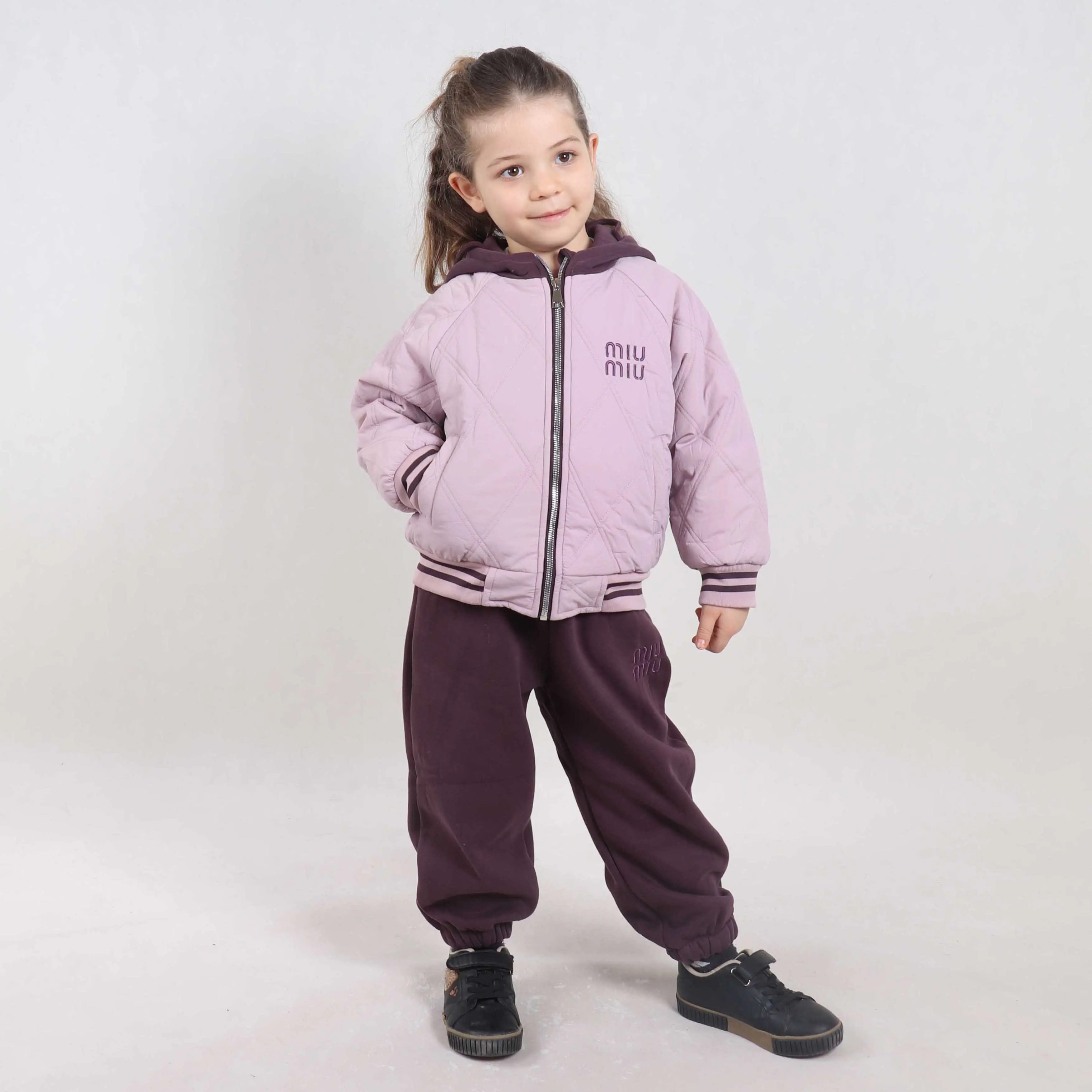 ست دو تیکه لاینر دار دخترانه کد ۳۲۸۵